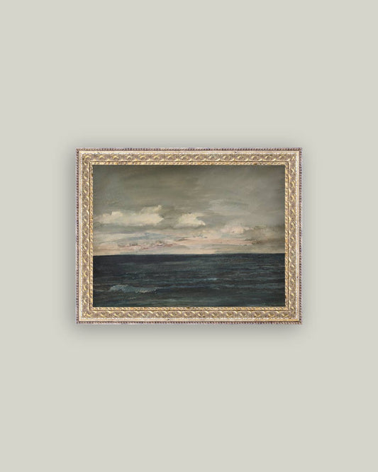 Ocean View Framed Antique Art