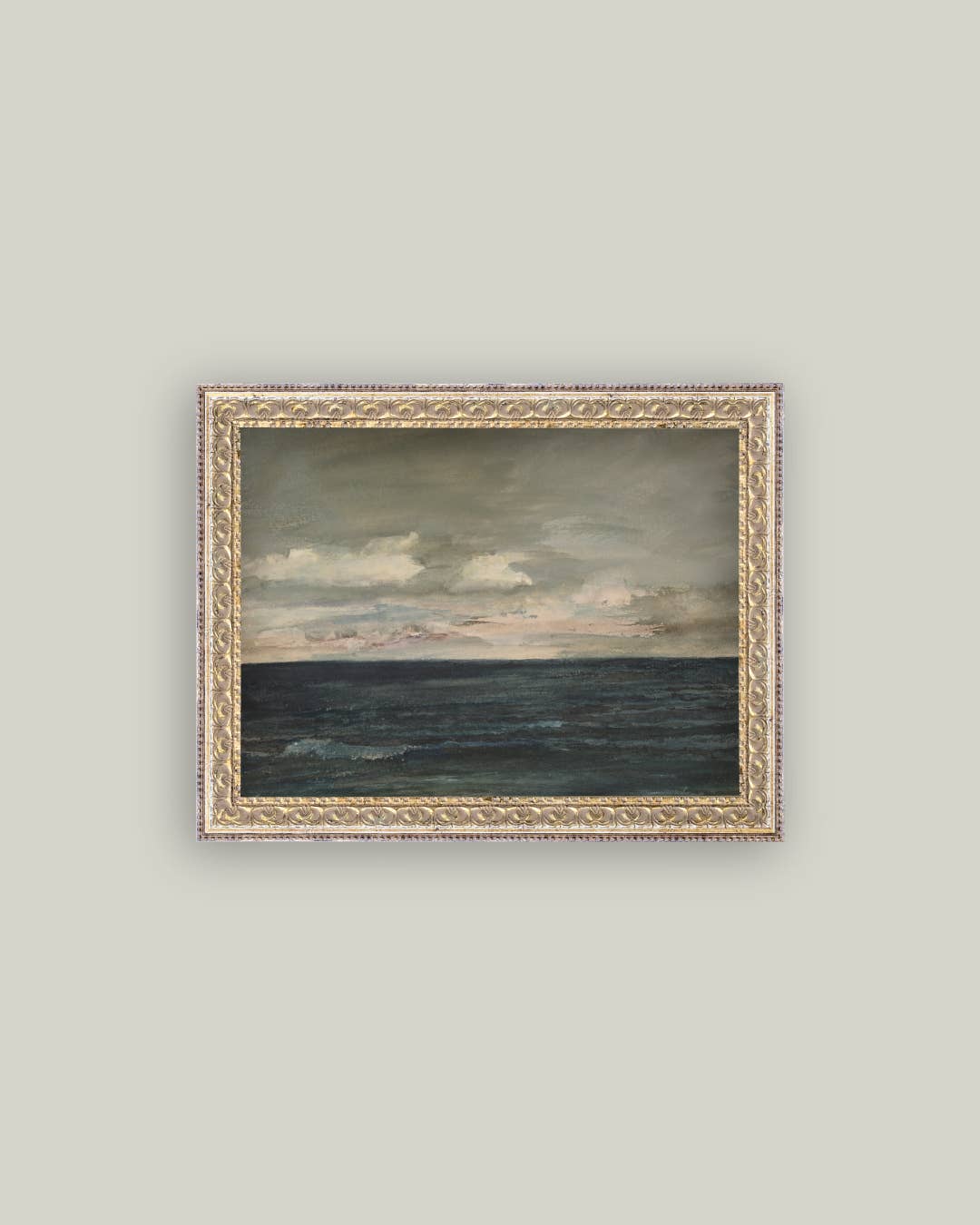 Ocean View Framed Antique Art