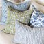 Marbella Moss Azure Cover - 20" x 20"