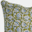 Close-up of floral hand block printed pattern