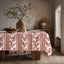 Striped Floral Tablecloth