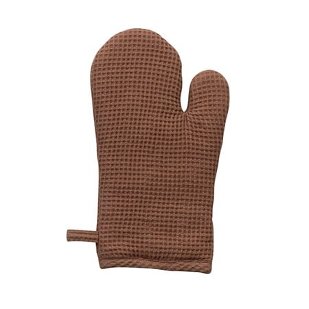 Terracotta Waffle Weave Hot Mitt