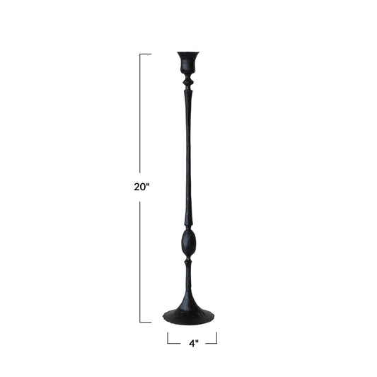 Hand-Forged Cast Iron Taper Holder