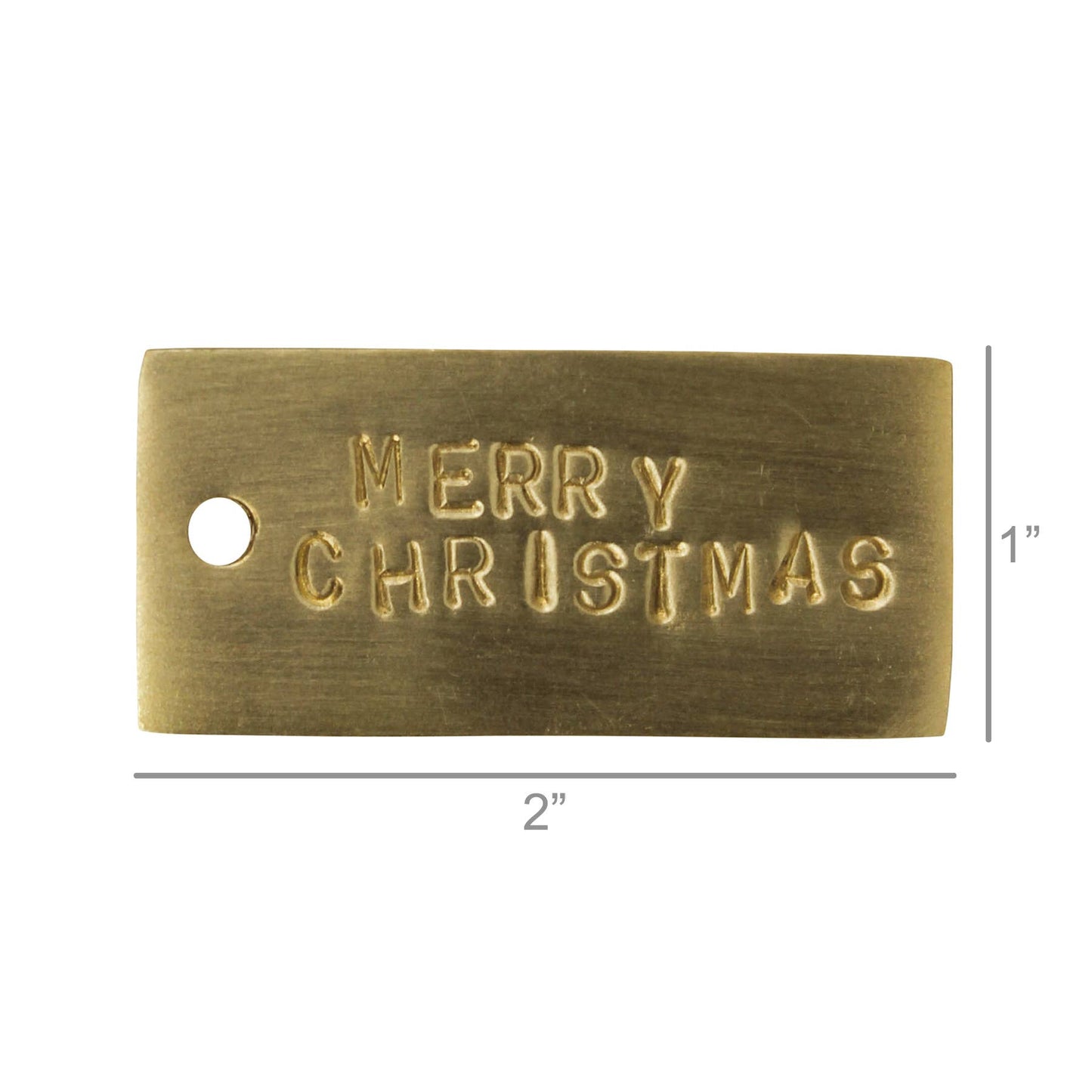 Brass Tag - Merry Christmas