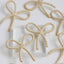 Natural Raffia Wrapped Bow Statement Earrings