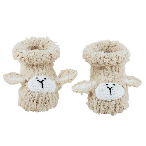 Newborn Lamb Knit Booties