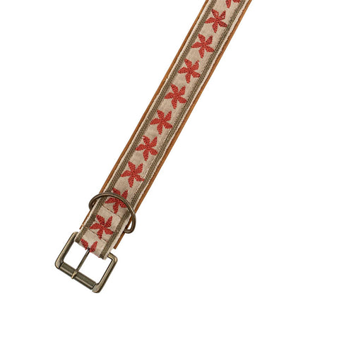 Finch Embroidered Dog Collar