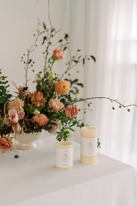 Natural White | 100% Beeswax Pillar Candle