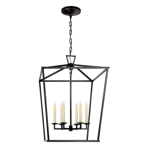 Darlana Large Lantern in Aged Iron