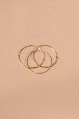 Ultra Thin Twisted Stacking Ring