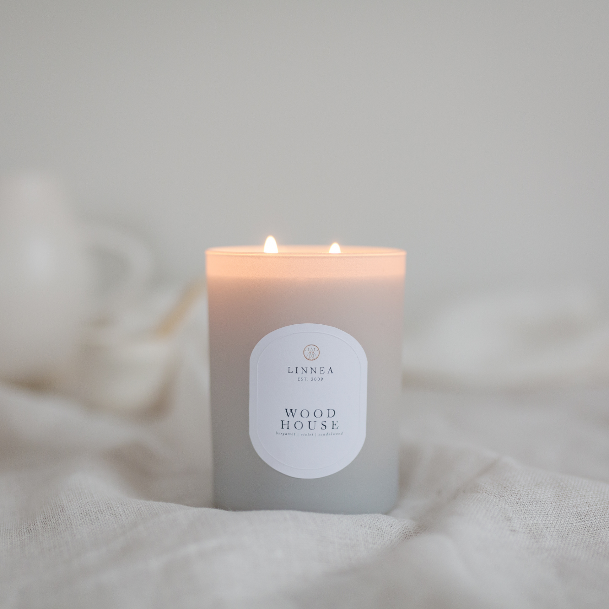 Belgian Linen Double Wick Candle