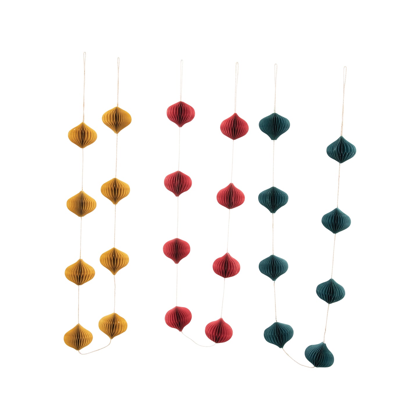 Paper Honeycomb Finial Garland