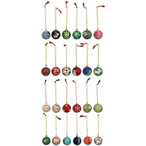 Hand Painted Paper Mache Ornament