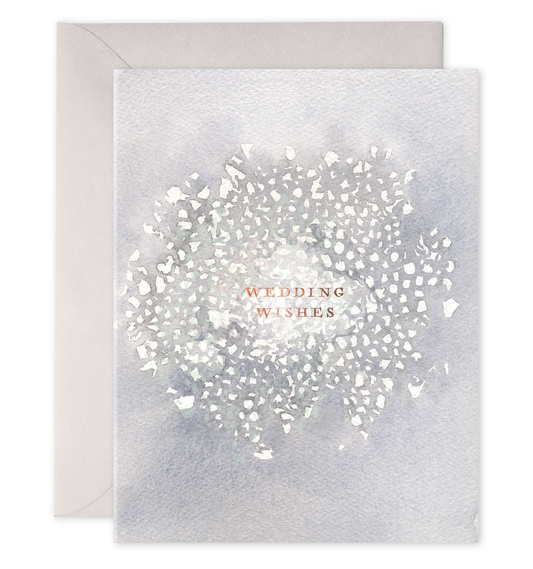 Wedding Wishes Card | Bridal Shower Greeting Card: 4.25 X 5.5 INCHES