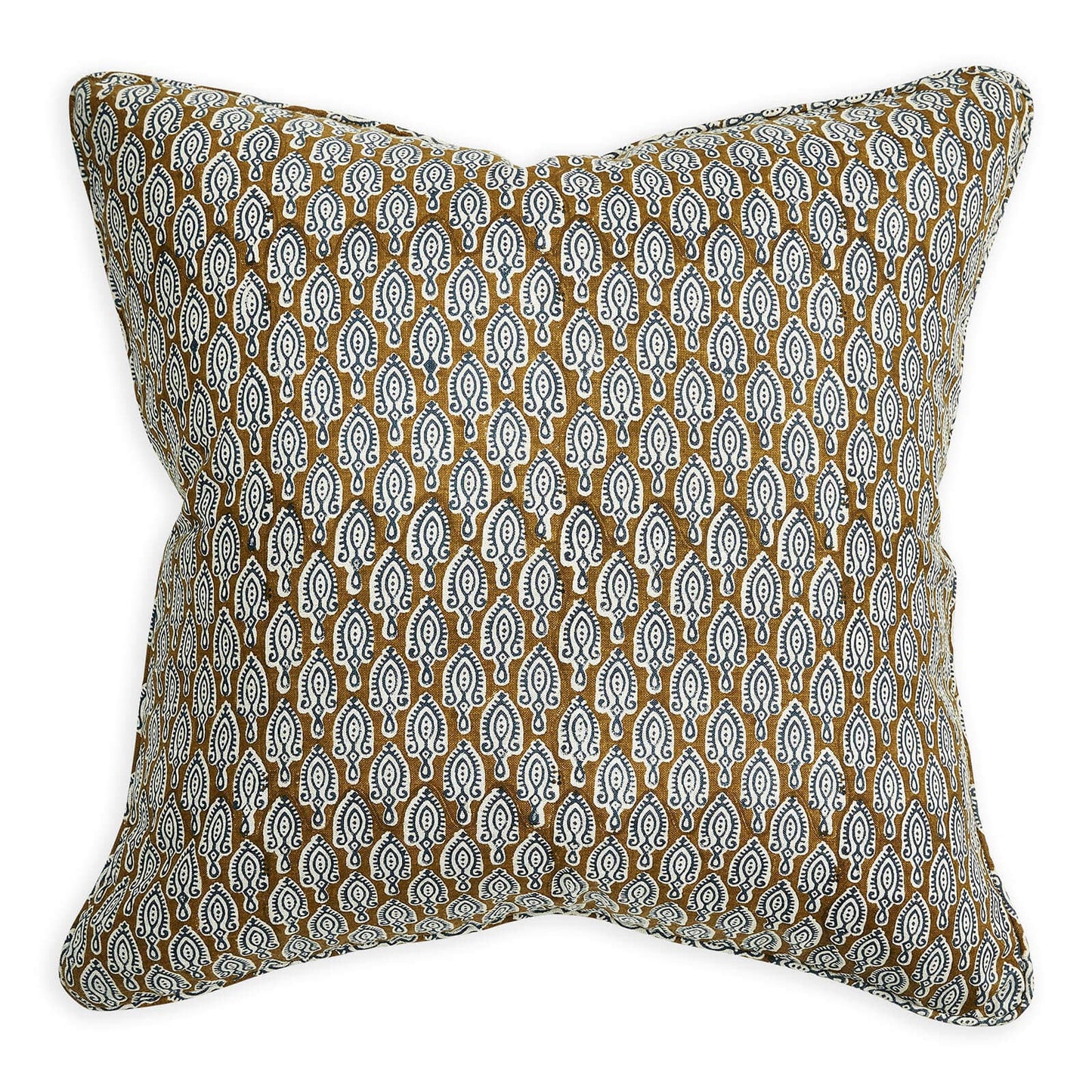 Malabar Tobacco Linen Cushion