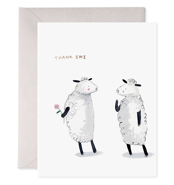 Thanks Ewe | Thank You Card Sheep