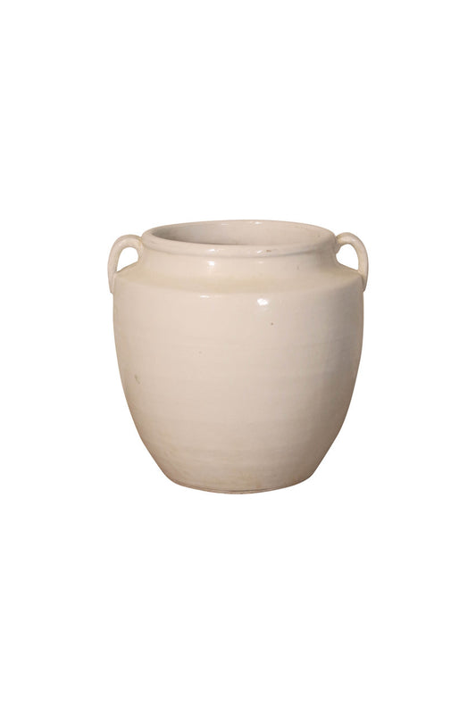 White Handled Pot