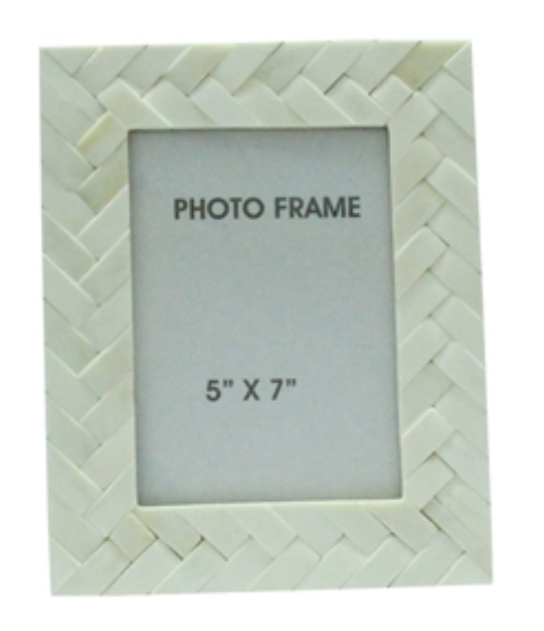 White Criss Cross Frame