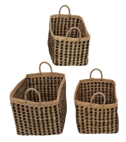 Black Seagrass Basket
