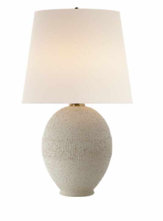 Toulon Table Lamp in Volcanic Ivory