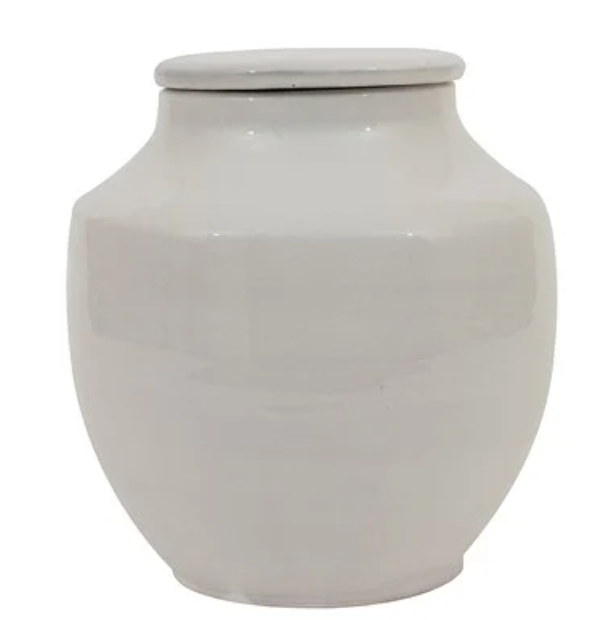 White Terracotta Cachepot