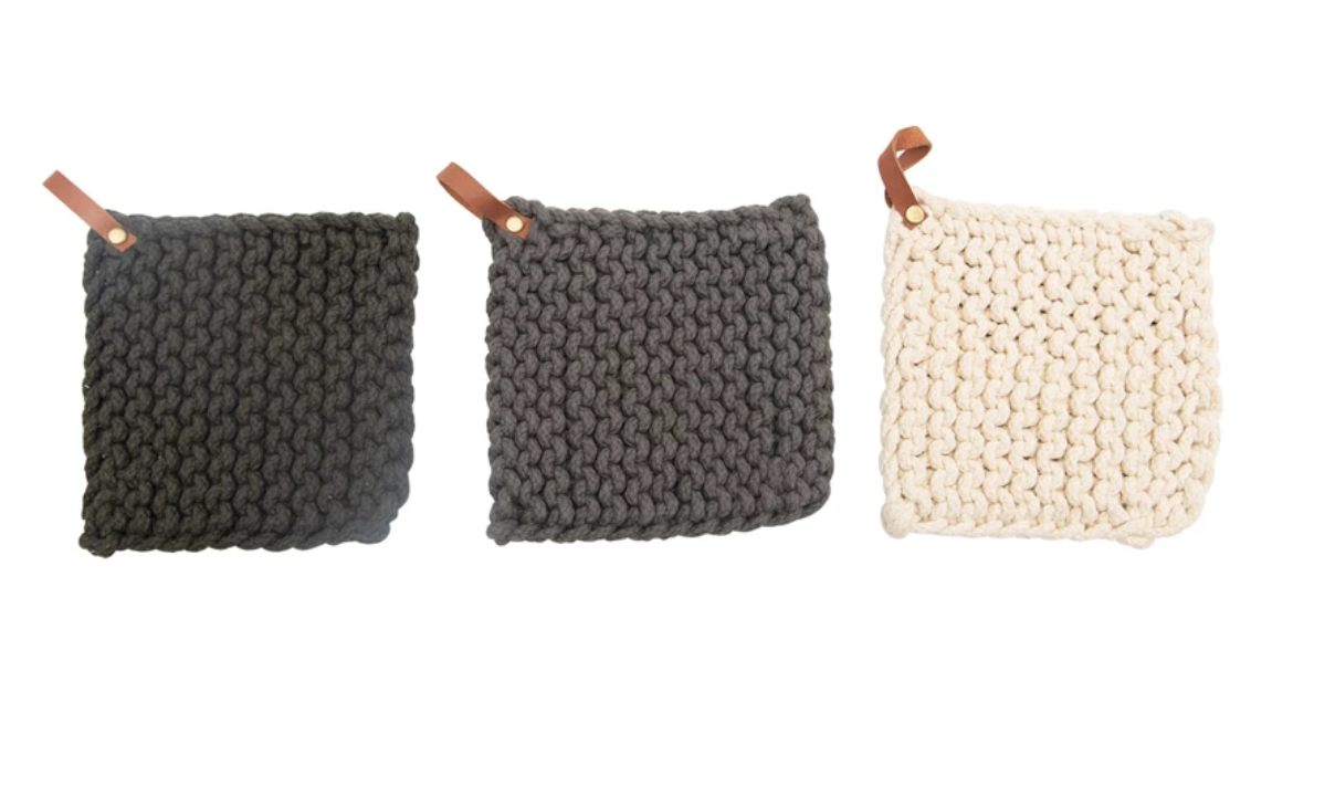 Cotton Crocheted Pot Holder