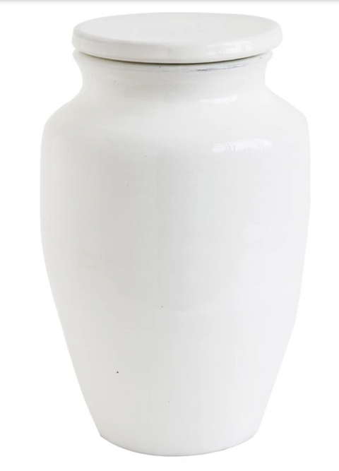 White Terracotta Cachepot