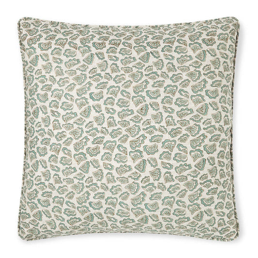 Kauai Oak Celadon linen cushion 50x50cm