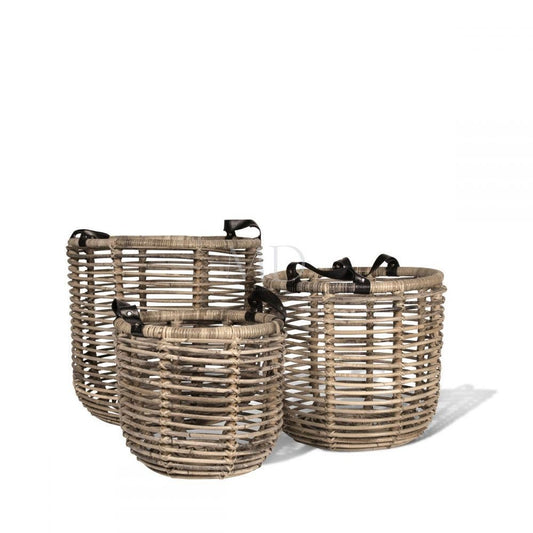 Avocado Rattan Basket