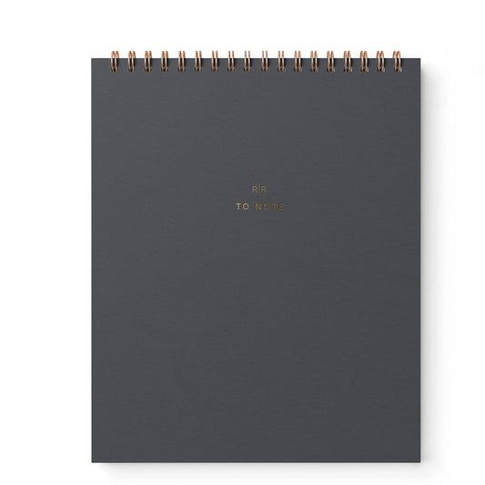 To Note Lined Notebook | 6 Colors: Charcoal