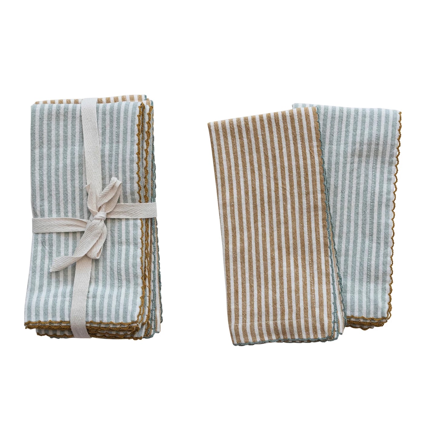 Set of Striped Cotton Napkins