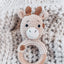Giraffe Hand Crochet Rattle